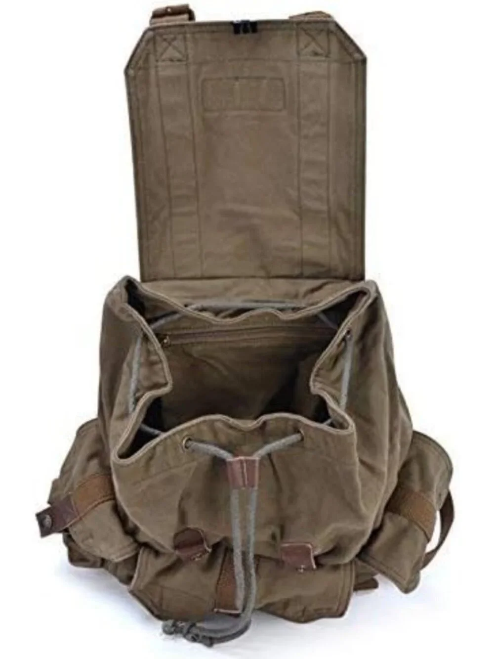Large High-Density Canvas Backpack Rucksack in Field Tan - Durable & Stylish